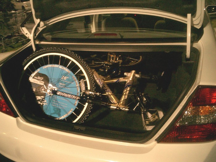 Can you fit a bike in a camry