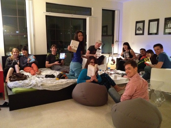 Reading Party - Book peeps